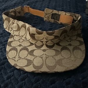Unisex Coach Signature Canvas Visor